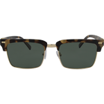 Relic Premium Polarised Rectangle Clubmaster Retro Sunglasses - Black G15